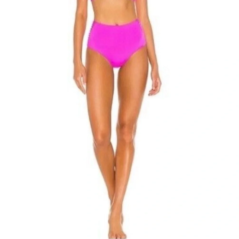 NWOT L*SPACE Fuchsia‎ Harrington Bikini Bottom Retails $119